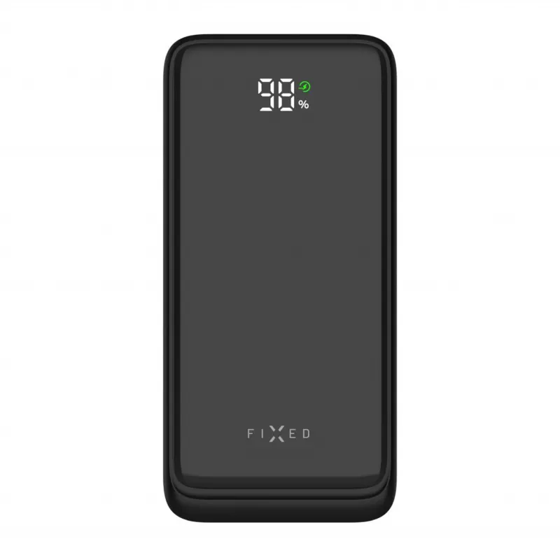 Fixed Zen2 20 Powerbank, 20000 mAh, PD 20 W, pantalla LCD, negro