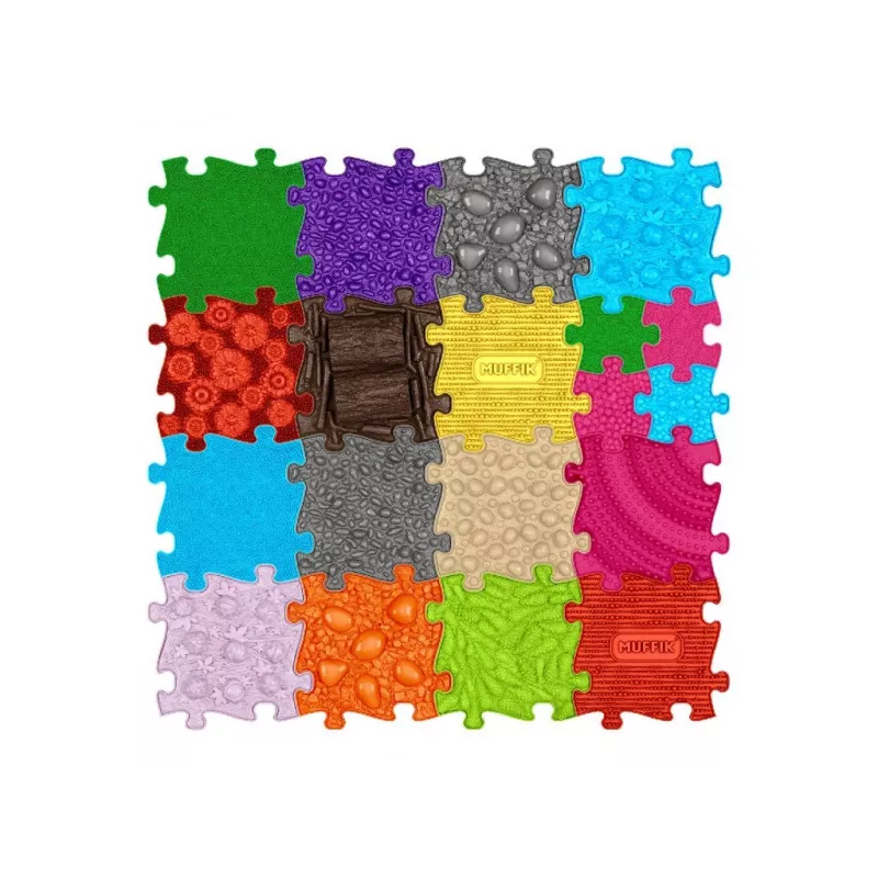 Set de esterilla sensorial ortopédica 19 en 1 XXL 19 piezas puzzle sensorial Muffik / MFK-025-1
