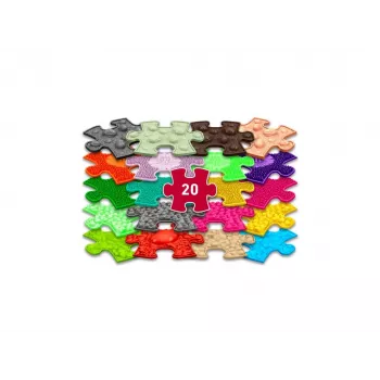 Muffik Set de esterilla sensorial ortopédica 20 en 1 Mini Puzzle 20 esterillas sensoriales MFK-051