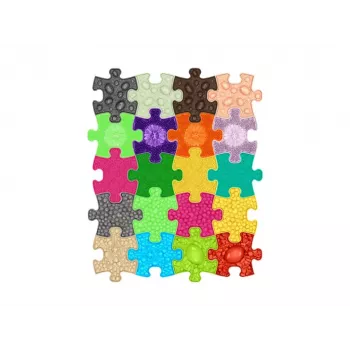 Muffik Set de esterilla sensorial ortopédica 20 en 1 Mini Puzzle 20 esterillas sensoriales MFK-051