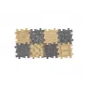 Muffik Set de esterilla sensorial ortopédica 8 en 1 natural 8 piezas puzzle MFK-065