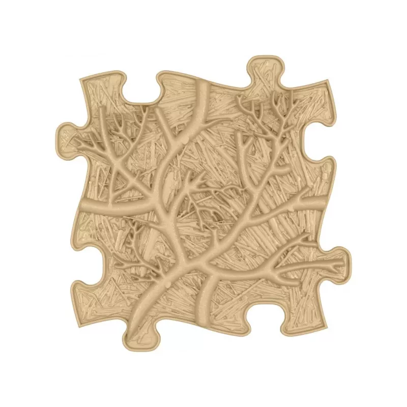 Muffik Set de esterilla sensorial ortopédica 8 en 1 natural 8 piezas puzzle MFK-065