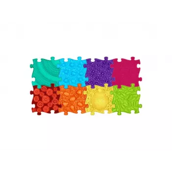 Muffik Set de esterilla sensorial ortopédica 8 en 1 arcoíris 8 esterillas puzzle sensorial Muffik / Rainbow / MFK-079