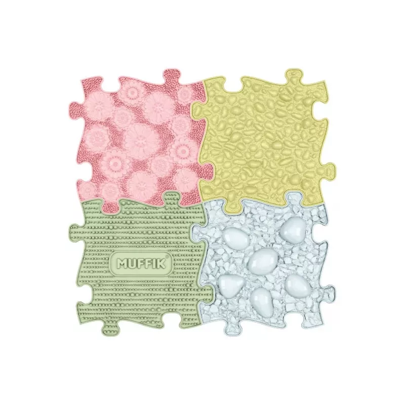 Muffik Set de esterilla sensorial ortopédica 4 en 1 Medium 4 puzzle esterillas sensoriales MFK-094