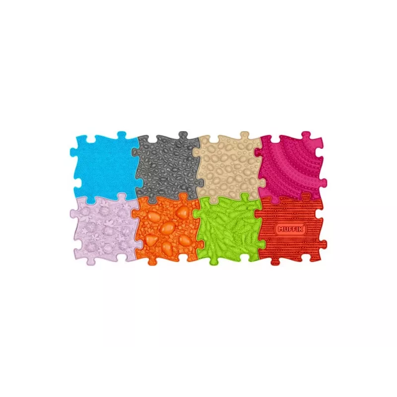 Set de esterilla sensorial ortopédica 8 en 1 Medium 8 esterillas puzzle Muffik MFK-020-01