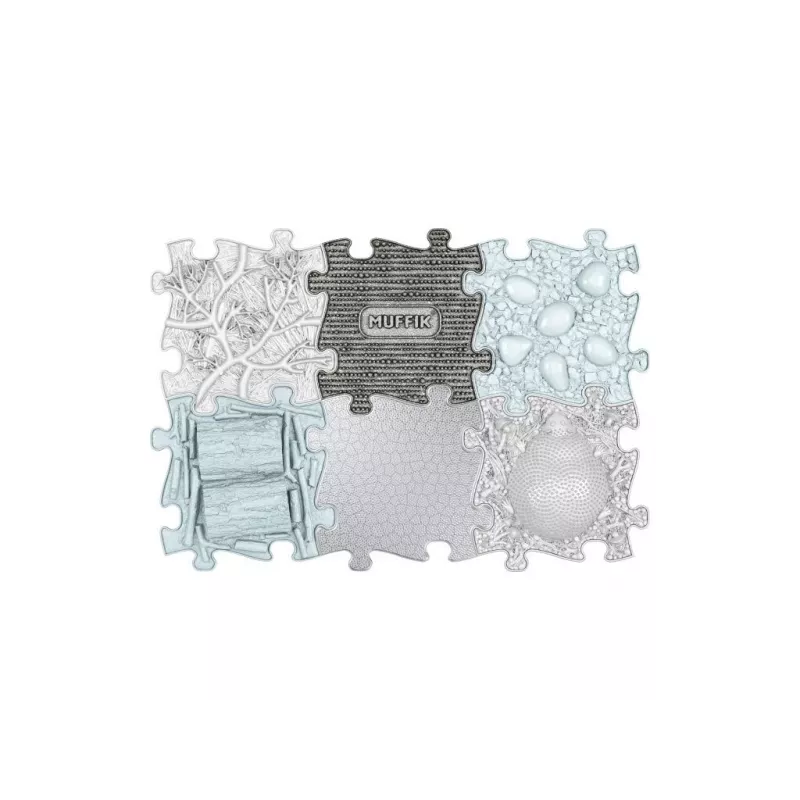 Muffik Set de esterilla sensorial ortopédica 6 en 1 Medium 6 piezas puzzle esterilla sensorial MFK-109