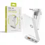 Mobile Origin Cargador de pared 65W GaN Slim Dual USB-C y un USB-A, blanco