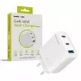 Mobile Origin Cargador GaN 40W MO13 blanco 1x USB-A + 2x USB-C