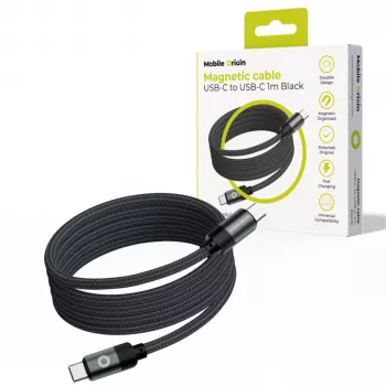 Mobile Origin Magnetic Cable USB-C a USB-C negro 1m