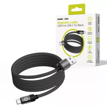 Mobile Origin Magnetic Cable USB-A a USB-C negro 1m