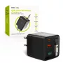 Mobile Origin Cargador GaN 65W USB-C con cable retráctil + USB-A 75cm