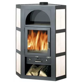 Lahti Ceramica Horno eléctrico empotrable 71L Clase energética A 9 funciones Negro/Acero inoxidable