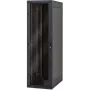 TRITON RMA-42-A66-BAX-N1 armario de suelo de 19 pulgadas 42U 600x600 mm, negro, puerta de cristal, 800 kg