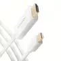 AXAGON Cable adaptador Mini DisplayPort a HDMI 4K/30 Hz 1,8 m Blanco