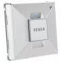 TESLA W800 Cámara interior inteligente WiFi 2K con detección de personas por IA, visión nocturna, intercomunicador, soporte MicroSD, compatible con Alexa y Google Assistant