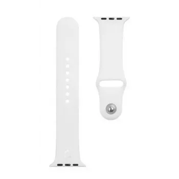 Correa táctica de silicona para Apple Watch 1/2/3/4/5/6/7/SE 42/44/45mm blanca
