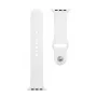 Correa táctica de silicona para Apple Watch 1/2/3/4/5/6/7/SE 42/44/45mm blanca