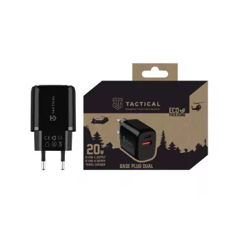 Tactical Base Plug Dual Cargador de coche negro con 2 puertos USB-A, 3,1 A, 15,5 W