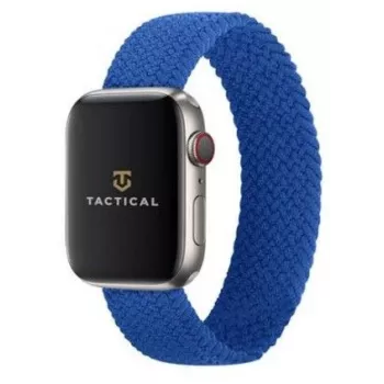 Correa táctica trenzada para Watch 1/2/3/4/5/6/7/SE 42/44/45mm talla M azul