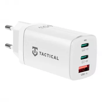 Tactical Adapter FlashBang GaN blanco Cargador USB-C 65W