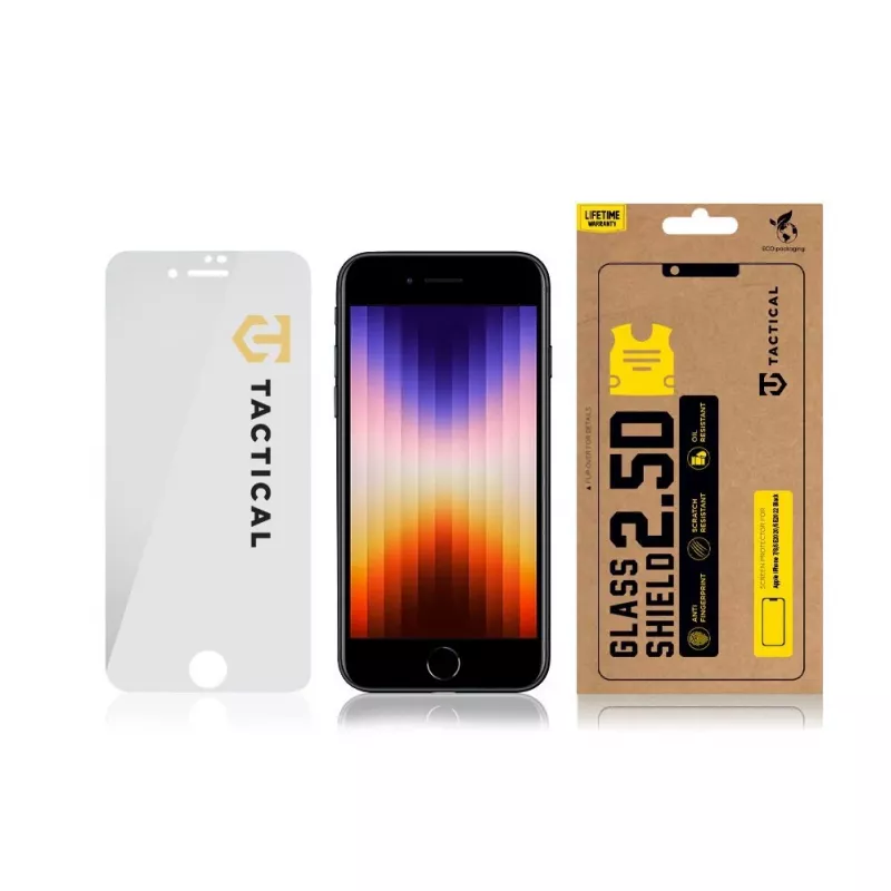 Tactical Glass Shield 2.5D Protector de pantalla para iPhone 7/8/SE 2020/SE 2022 transparente