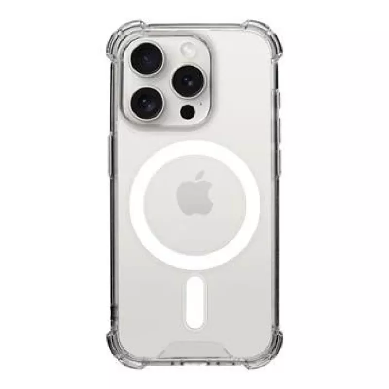 Tactical Funda trasera MagForce Plyo para iPhone 15 Pro, Transparente