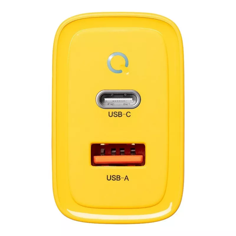 Tactical Microgrid GaN 45W cargador de pared amarillo con USB-C