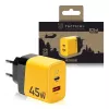 Tactical Microgrid GaN 45W cargador de pared amarillo con USB-C