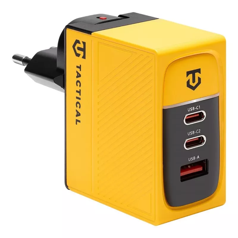 Tactical Nett Warrior GaN 100W cargador amarillo