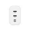 Tactical Base Plug Dual 40W cargador de pared blanco GaN