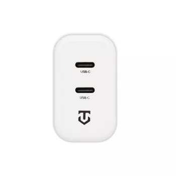 Tactical Base Plug Dual 40W cargador de pared blanco GaN