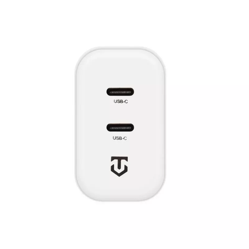 Tactical Base Plug Dual 40W cargador de pared blanco GaN