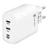 Tactical Base Plug Dual 40W cargador de pared blanco GaN