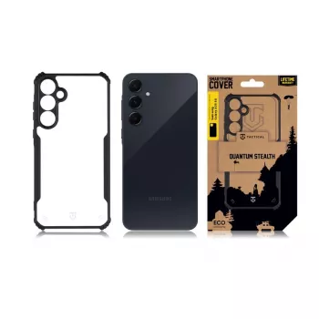 Funda trasera táctica Quantum Stealth Galaxy A35 5G transparente/negro
