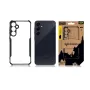 Funda trasera táctica Quantum Stealth Galaxy A55 5G transparente/negro
