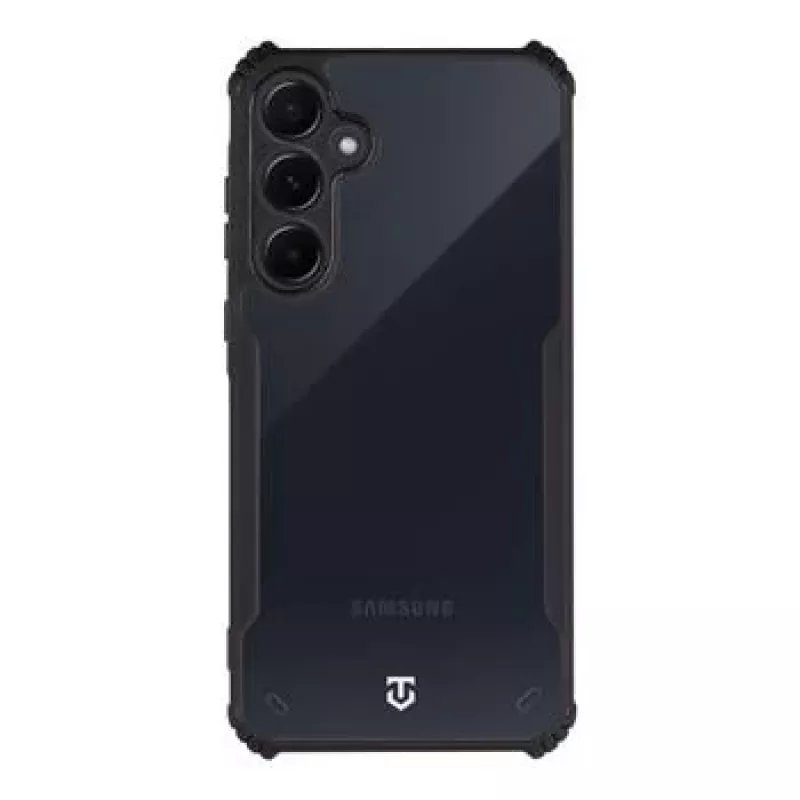 Funda trasera táctica Quantum Stealth Galaxy A55 5G transparente/negro