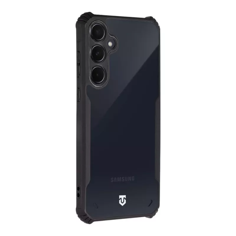 Funda trasera táctica Quantum Stealth Galaxy A55 5G transparente/negro