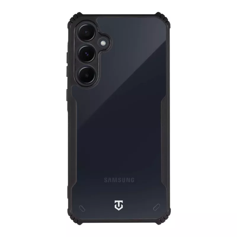 Funda trasera táctica Quantum Stealth Galaxy A55 5G transparente/negro