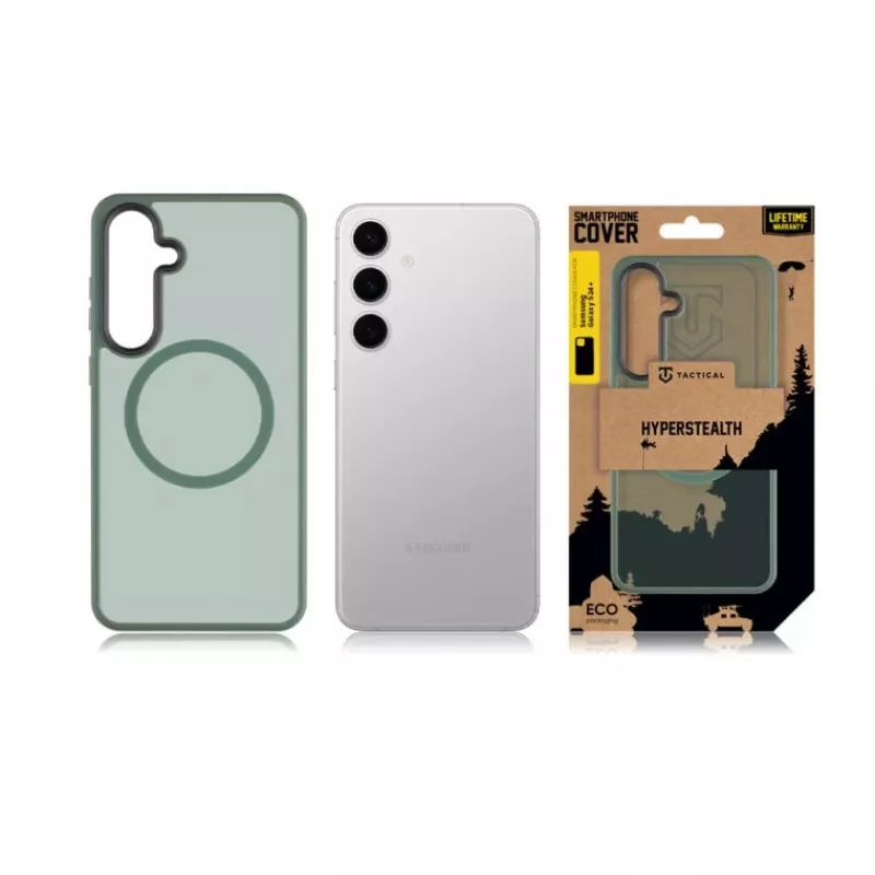 Funda trasera táctica MagForce Hyperstealth Galaxy S24+ verde bosque