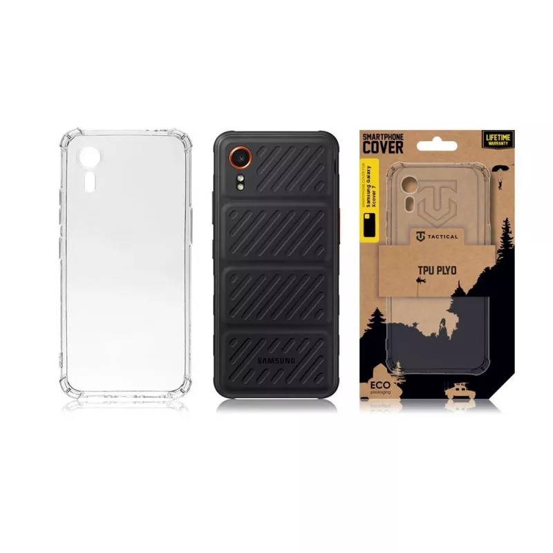 Funda trasera táctica TPU Plyo para Samsung Galaxy XCover 7 transparente