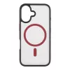 Funda trasera táctica MagForce Hyperstealth 2.0 para iPhone 16, negro/rojo