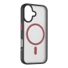 Funda trasera táctica MagForce Hyperstealth 2.0 para iPhone 16, negro/rojo