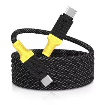 Cable Tactical MagRope USB-C a USB-C 1,2 m negro/amarillo