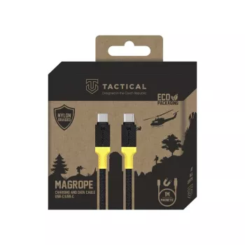 Cable Tactical MagRope USB-C a USB-C 1,2 m negro/amarillo