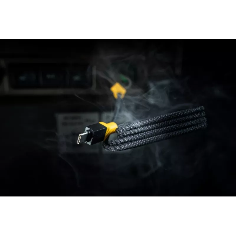 Cable Tactical MagRope USB-C a USB-C 1,2 m negro/amarillo