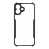 Funda trasera táctica Quantum Stealth iPhone 16 Plus transparente/negro