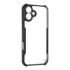 Funda trasera táctica Quantum Stealth iPhone 16 Plus transparente/negro