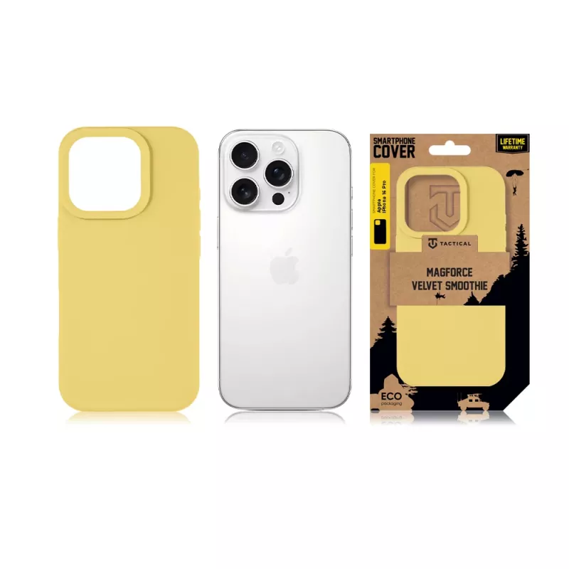 Funda trasera táctica MagForce Velvet Smoothie iPhone 16 Pro Banana
