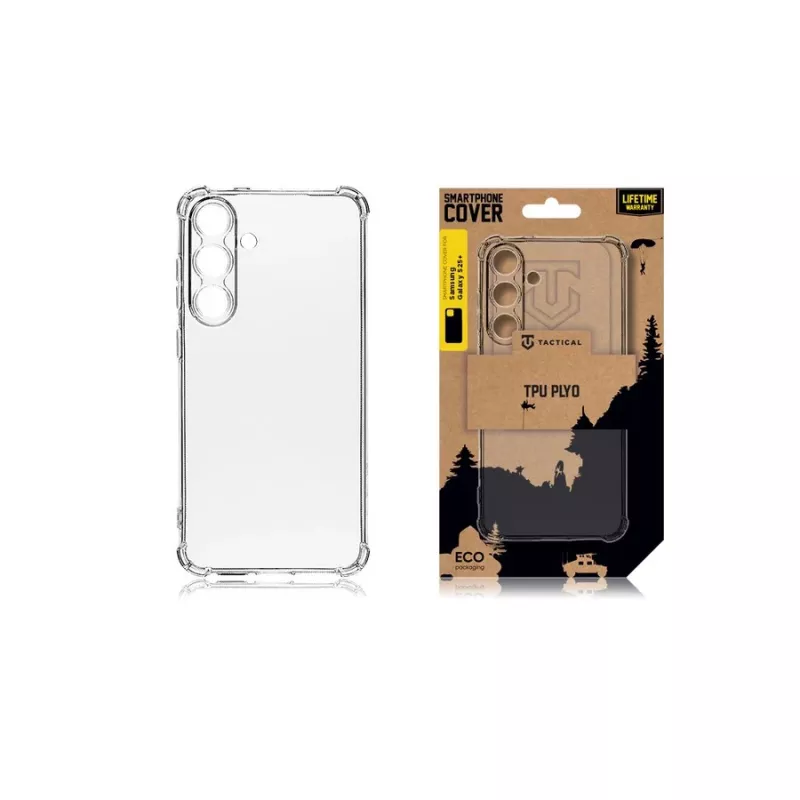 Funda trasera táctica TPU Plyo para Samsung Galaxy S25+ transparente