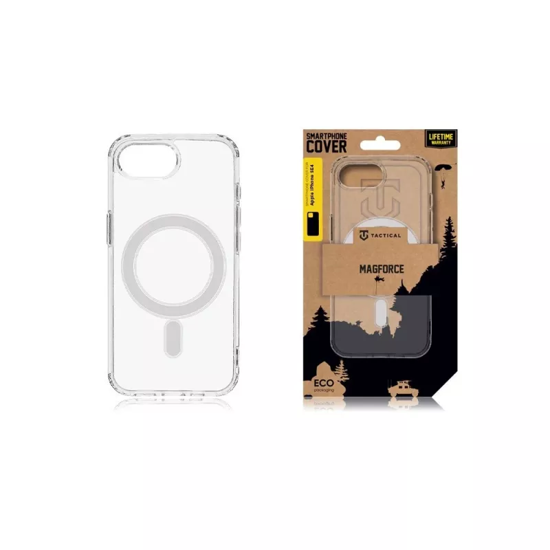 Funda trasera Tactical Back Cover MagForce iPhone 16e/17e Transparente